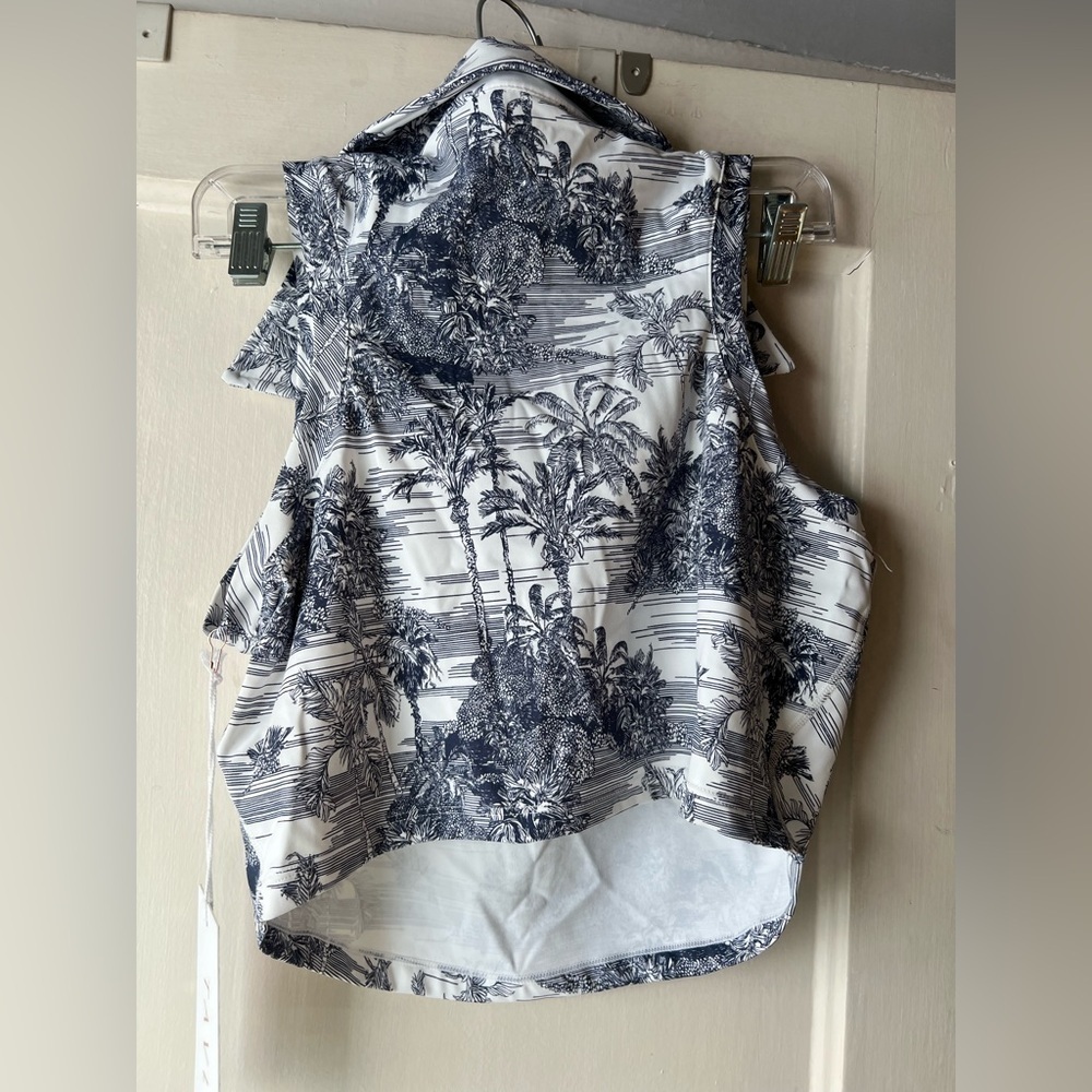 NWT Tavi TaviSculpt Polo Tank Navy Toile XL - Picture 11 of 13